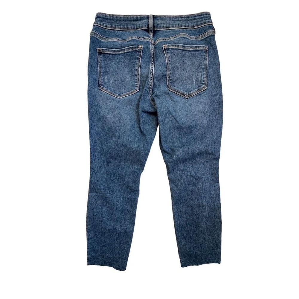 Old‎ Navy Rockstar 12P Distressed Skinny Jeans Mid Rise Y2K Grunge Denim NWT - Picture 2 of 4